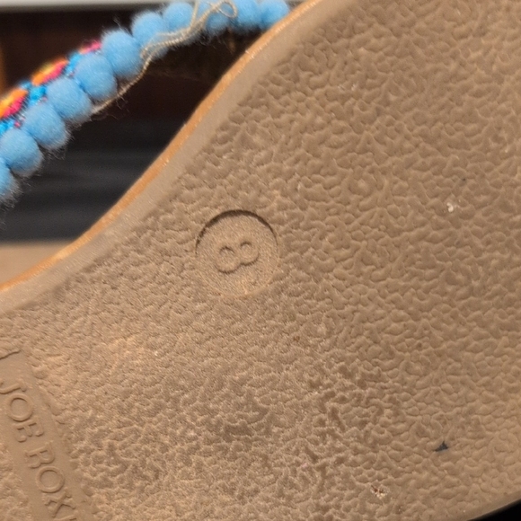 Joe Boxer Beautifully Decorative Flip Flop Sandals, Very Comfy Size 8 - Picture 9 of 9